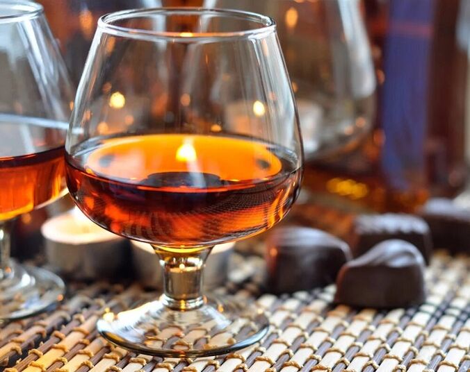 Cognac per rimuovere i parassiti dal corpo